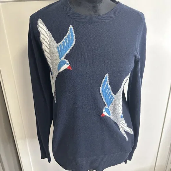 LOFT Sweaters Loft Womens Pullover Sweater Size S Navy Blue - Main Image